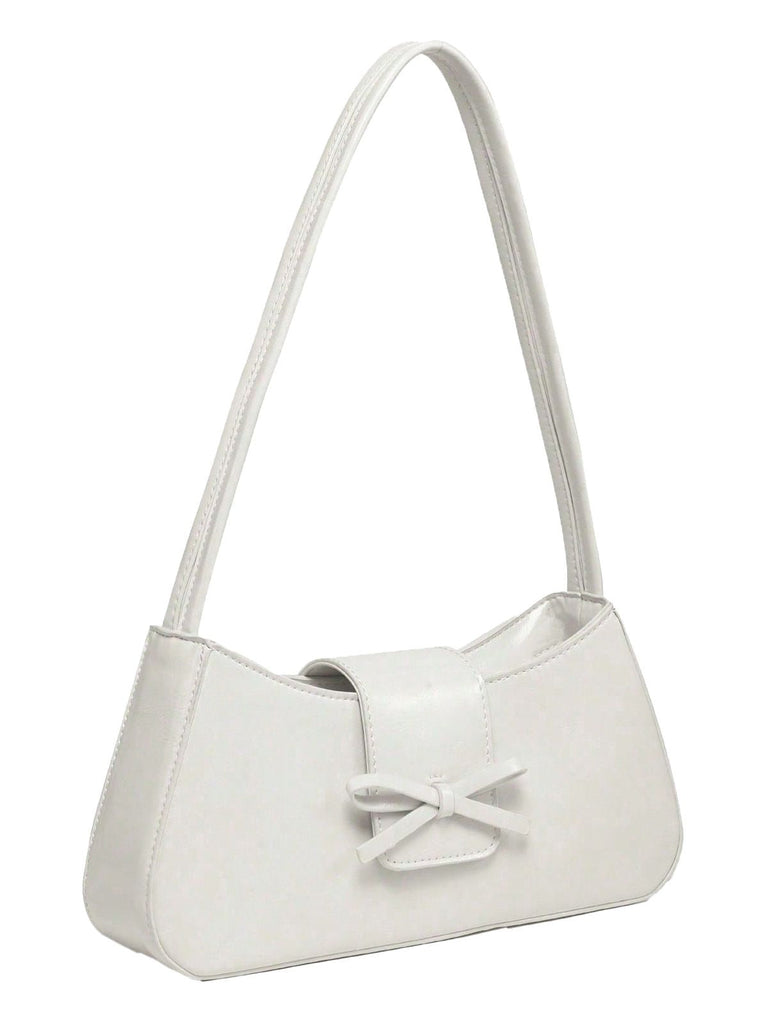 Vintage Leder Bogen Baguette Tasche