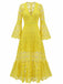 30er Maxikleid mit offenem Rücken und Spitze