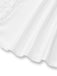 Weiß 50er Satin-Nachthemd mit Spitze und Strass
