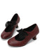 Retro Stage Vintage-Mary-Jane-Pumps mit zarter Spitzenschleife für elegante Anlässe.