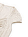 Cremefarbenes 30er Meerjungfrauenkleid mit Kappärmel und Spitze