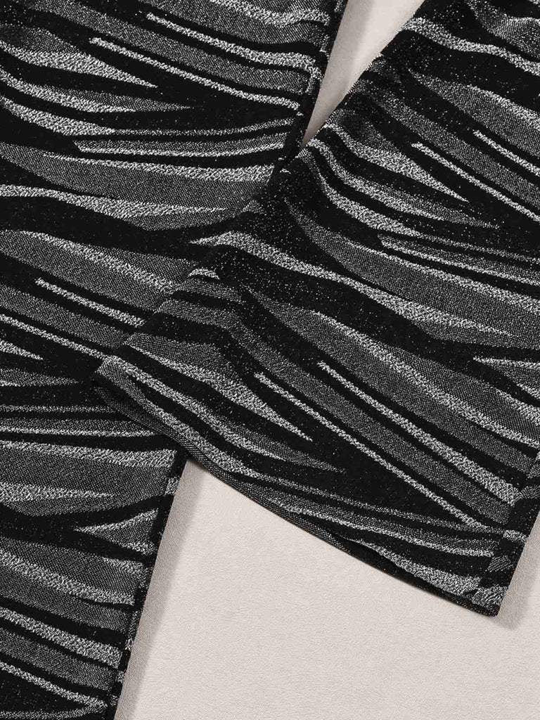 Zebra-Print Neckholder-Jumpsuit mit offenem Rücken