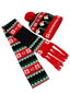 Weihnachten Stricken Hut & Schal Set