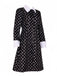 [Vorverkauf] Schwarz 1940er Wednesday Kostüm Mittwoch Addams-Stil Kleid