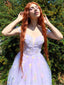 Lila 1970er Besticktes Blumen Spitze Mini Kleid