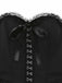 Schwarz 1980er Punk Trägerlos Spitze Gothic Korsett Kleid
