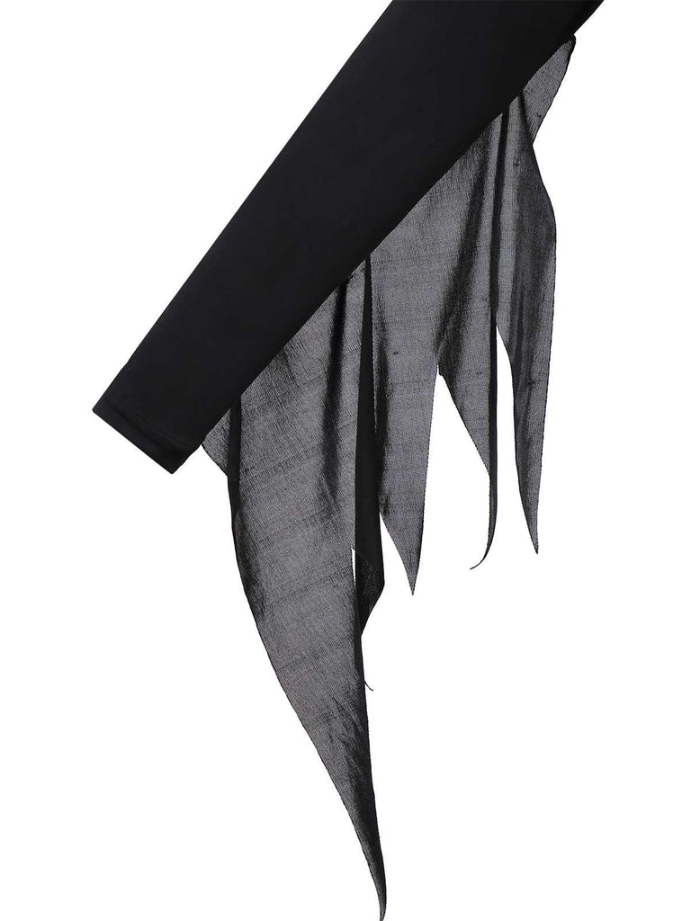 Lila 1970er Schnürung Gothic Hexe Kostümset