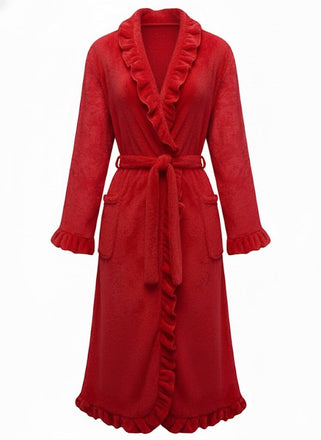 1930er Langarm Flanell Pajama Robe