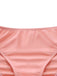 Nahaufnahme des hochgeschnittenen, pinkfarbenen Bikinihöschens mit glatter, bequemer Passform.