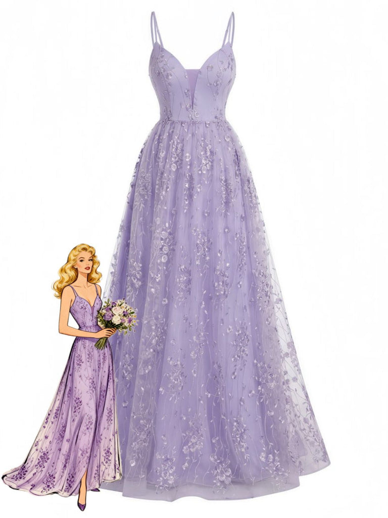 Paillettenbesetztes Spaghettiträgerkleid mit V-Ausschnitt, Vorderansicht, ideal für Abendveranstaltungen und besondere Anlässe.