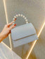Silber Vintage Strassstein Glitzer Kunstperle Handtasche