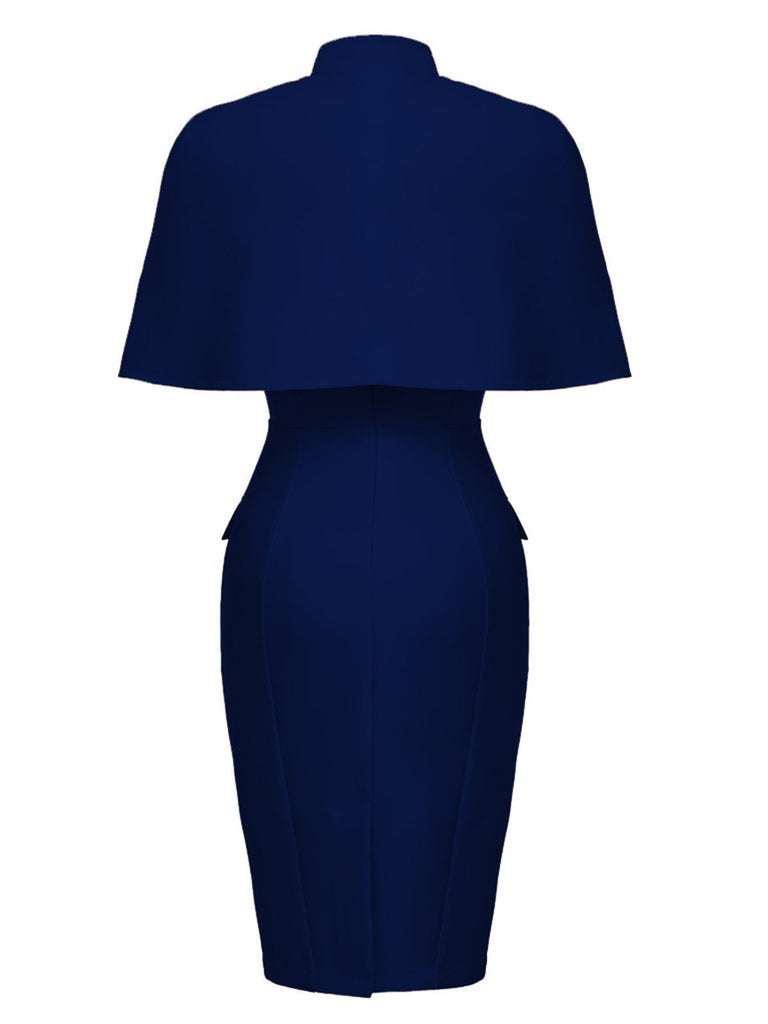 2PCS 1960ER BLEISTIFTKLEID MIT CAPE