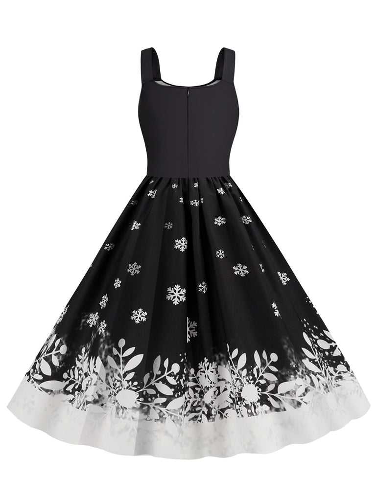 1950er Retro Weihnachtsmann Swing Kleid