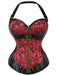 ALLERHEILIGEN NECKHOLDER KORSETT STEAMPUNK GOTHIC BLUME