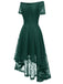 1950ER SCHULTERFREIES BLUMENSPITZE KLEID