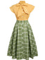 1950ER PATCHWORK PLAID BOW TOP UND RÖCKE