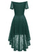 1950ER SCHULTERFREIES BLUMENSPITZE KLEID