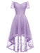 1950ER SCHULTERFREIES BLUMENSPITZE KLEID