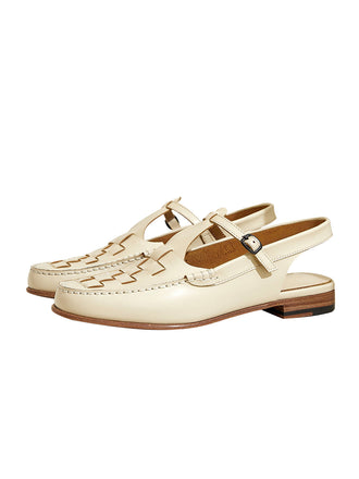 Handgeflochtene Retro Zehensandalen