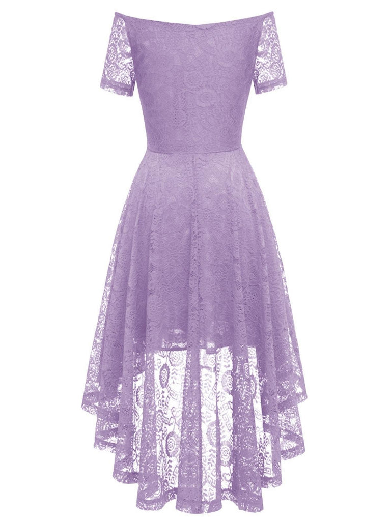 1950ER SCHULTERFREIES BLUMENSPITZE KLEID