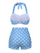 2PCS 1950s Polka Dots Bikini Set