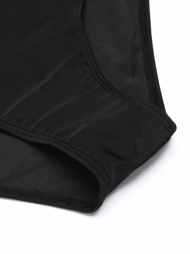 Rot 1950er Kariert Neckholder Bikini Set