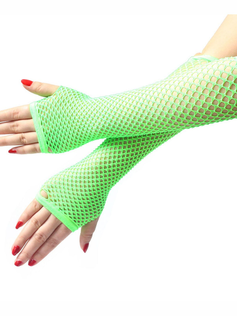 Halloween Mesh Solid See-Through Handschuhe