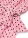 Rosa 1930er Polka Dot One-shoulder Jumpsuit