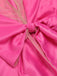 Rosenrot 1960s Satin Bleistiftkleid