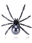 RETRO HALLOWEEN SPINNE PERLENBROSCHE