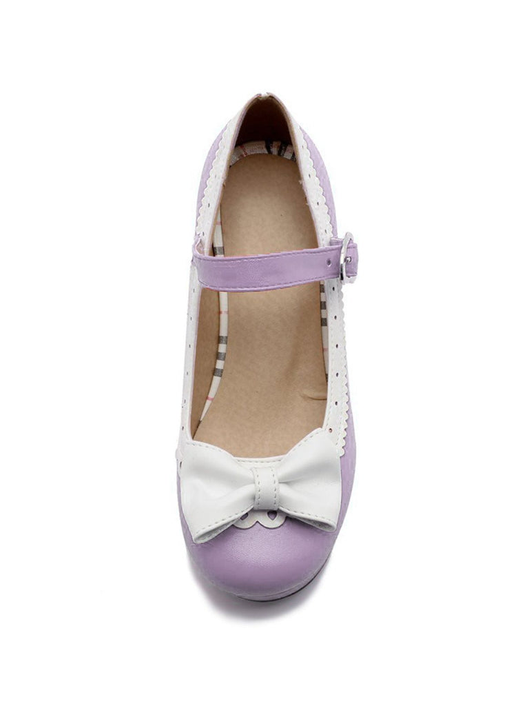 VINTAGE BOW  HOHE ABSATZ SANDALEN