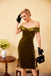 1960ER SCHULTERFREIES, FIGURBETONTES SAMTKLEID