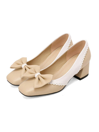 Elfenbein RETRO MARY JANE HIGH HEEL SCHUHE