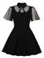 1950ER SCHWARZ SPITZE SWING KLEID