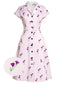 [Vorverkauf] Lila 1940er Petunia Lapel Kleid
