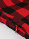Rot 1950er Plaid Bogen Swing Kleid