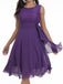 ÄRMELLOSES SWING-KLEID AUS EINER EINFACHER SPITZE