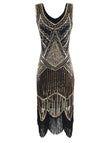 GOLD 1920ER PAILLETTEN FRANSEN FLAPPER KLEID