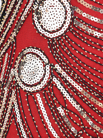 1920ER PERLEN PAILLETTEN FLAPPER KLEID