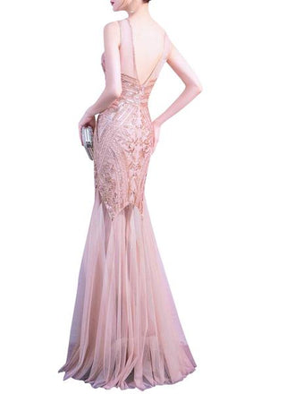 1920ER ROSA PAILLETTEN HOCHZEIT KLEID