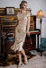 1920ER PAILLETTEN PERLEN FRANSEN KLEID