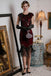 1920ER  PAILLETTEN PERLEN FRANSEN KLEID