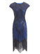 1920ER PAILLETTEN PERLEN FRANSEN KLEID