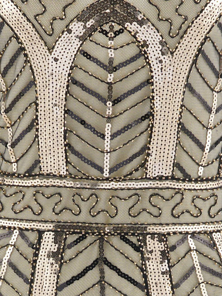 1920ER VINTAGE FRANSEN PAILLETTEN PARTY KLEID