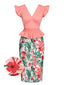 [Vorverkauf] 2PCS 1940s Rosa Bluse & Pflanzen Röcke
