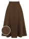 Kaffee 1940er High Waist Solid Rock