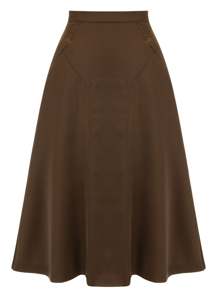 Kaffee 1940er High Waist Solid Rock