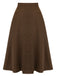 Kaffee 1940er High Waist Solid Rock