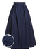 3PCS Rosa 1960er Schleifenbluse & Spaghettikleid & Regenschirm-Rock