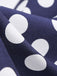 1950er Stehkragen Polka Dot Flared Klied